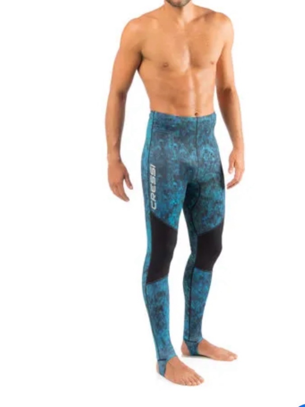 Cressi men’s 2x Hunter rash‎ guard pants upf 50 stirrups new water sports scuba
